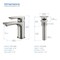 Kibi Tender Single Handle Bathroom Vanity Sink Faucet with Pop Up Drain C-KBF1019BN-KPW100BN - alternate 4